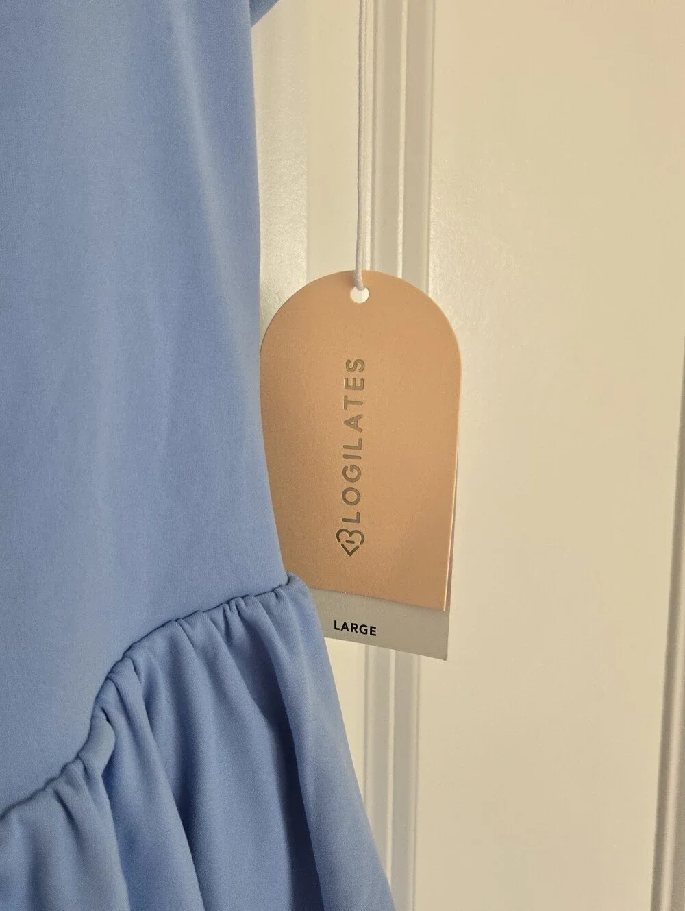 NWT Blogilates Women's Mommy & Me Princess Bow Back Dress, Blue - Picture 8 of 9